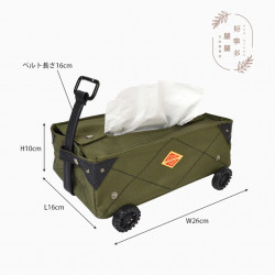 Setocraft  SF-3869 露營推車多用途收納/抽紙套 Camping Cart Shape Tissue Case